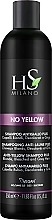 Шампунь проти жовтизни для блонда, освітленого та сивого волосся - HS Milano No Yellow Shampoo — фото N1
