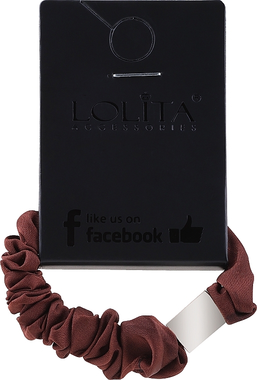 Гумка для волосся з декоративним елементом, марсала - Lolita Accessories — фото N1