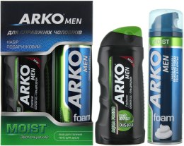 Парфумерія, косметика Набір - Arko Men Moist (foam/200ml + sh/gel/250ml)