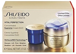 Духи, Парфюмерия, косметика Набор - Shiseido Vital Perfection Concentrated Supreme Cream Duo (cr/2x50ml)