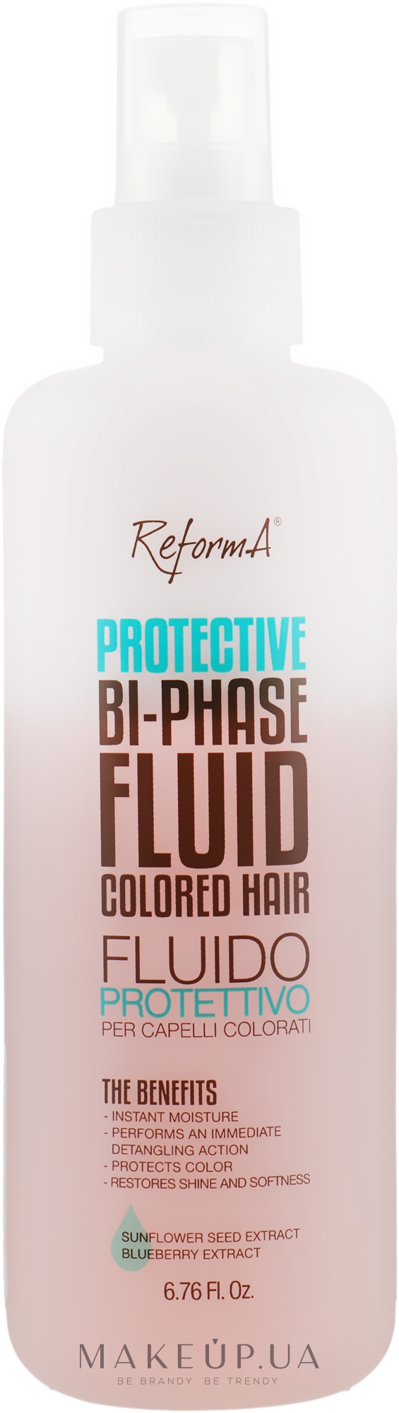 Защитный двухфазный флюид для окрашенных волос - ReformA Protective Bi-Phase Fluid For Colored Hair — фото 200ml