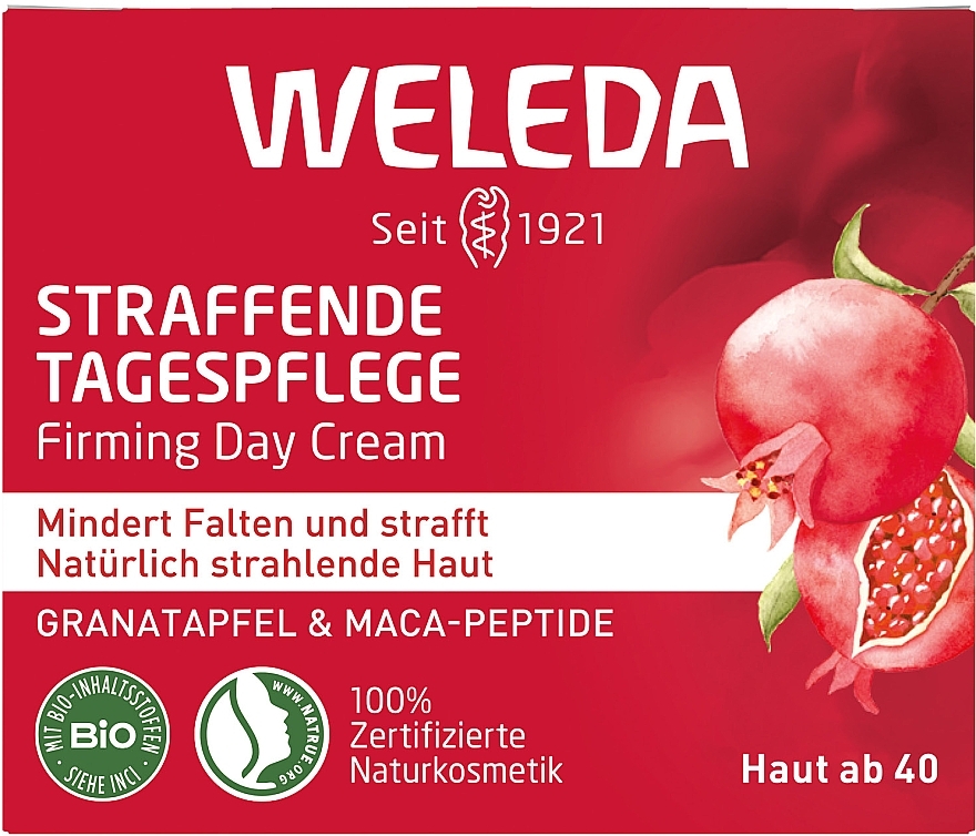 Денний крем-ліфтинг "Гранат та пептиди Маки перуанської" - Weleda Pomegranate & Poppy Peptide Firming Day Cream — фото N3