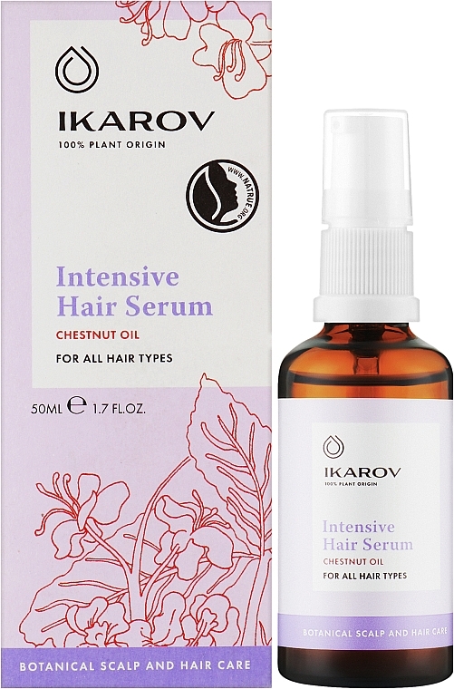Интенсивная сыворотка для волос - Ikarov Intensive Hair Serum With Chestnut Oil — фото N2