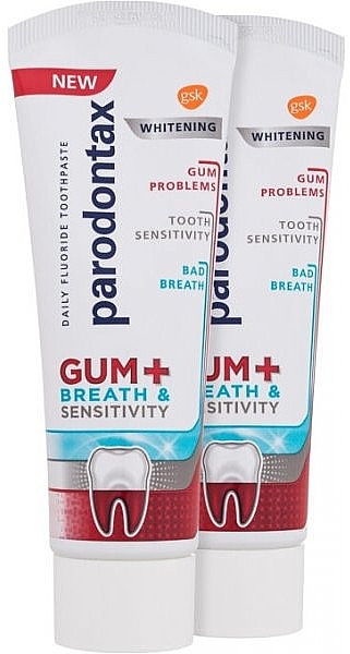 Відбілювальна зубна паста - Parodontax Gum+Breath and Sensitivity — фото N1