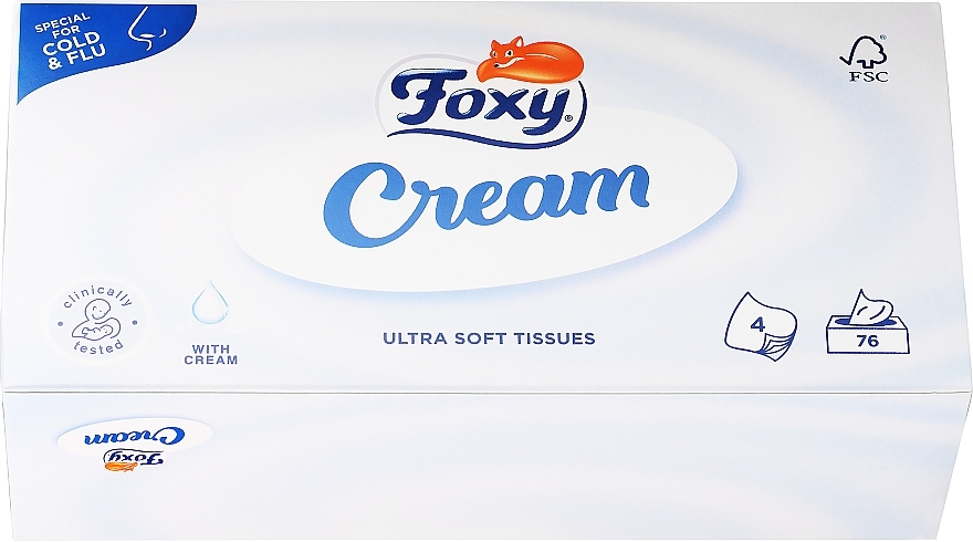 Ультрам'які серветки зі зволожувальним кремом - Foxy Cream Ultra Soft Wipes — фото N2