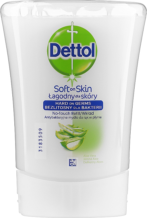 Бесконтактный аппликатор жидкого мыла "Алоэ" - Dettol Soft On Skin Aloe Vera&Vitamin E — фото N3