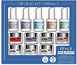 IBD Dip & Sculpt Your Nails Kit - Набір, 12 продуктів — фото N1