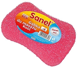 Губка для тела массажная, розовая - Sanel Kosc — фото N1