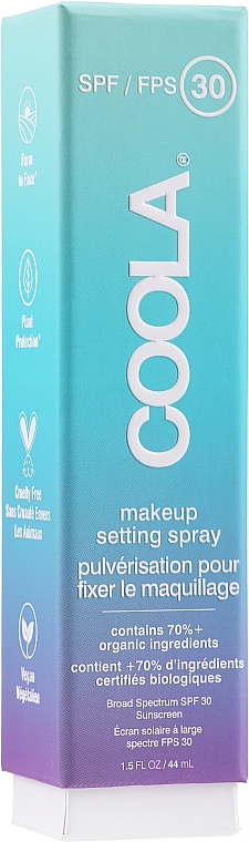Спрей для фіксації макіяжу - Coola Face Makeup Setting Spray SPF 30 — фото N1