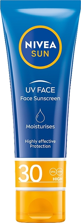 Легкий солнцезащитный крем для лица с высоким уровнем защиты SPF30 - NIVEA Sun UV Face Sunscreen SPF30 — фото N1