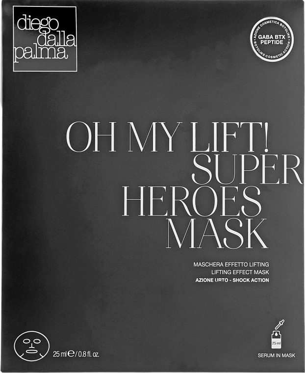Антивозрастная лифтинговая маска - Diego Dalla Palma Oh My Lift Super Heroes Mask — фото N1
