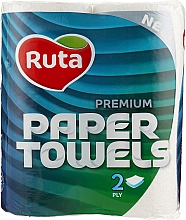 Духи, Парфюмерия, косметика Бумажные полотенца "Premium", двухслойные, 2 рулона, белый - Ruta Paper Towels Premium