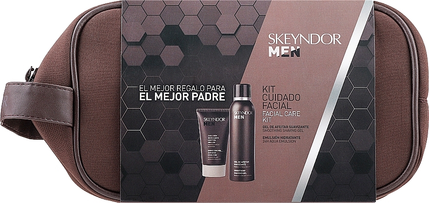 Набор - Skeyndor Men Facial Care Kit (shv/gel/150ml + emulsion/50ml) — фото N1