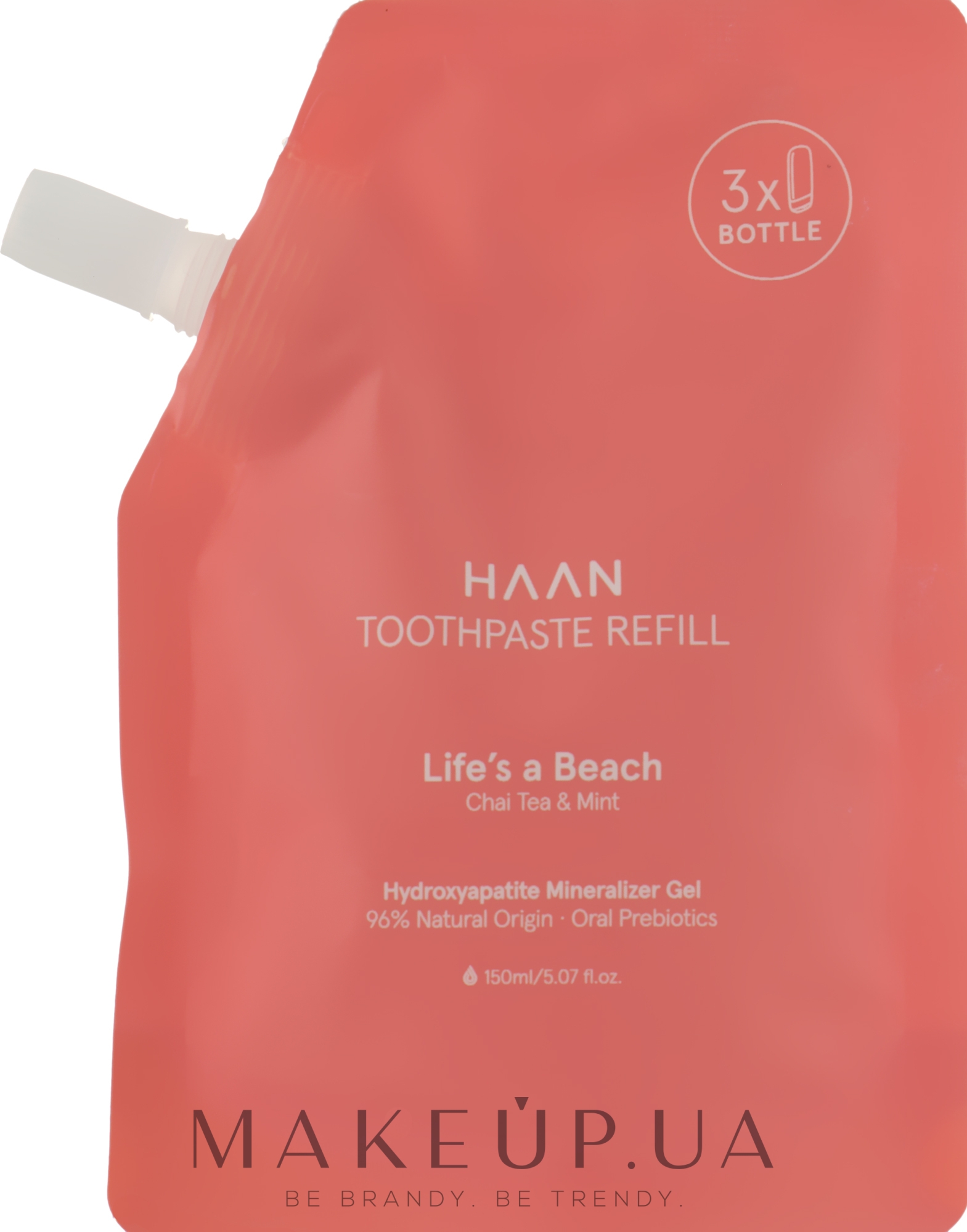 Зубная паста "Чай и мята" - HAAN Life's A Beach Chai Tea & Mint Refill (сменный блок) — фото 150ml