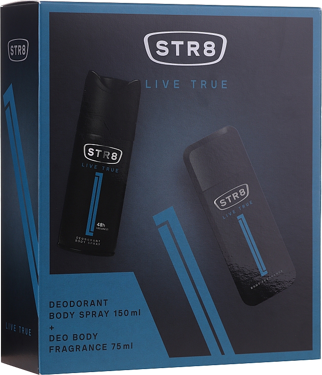 STR8 Live True - Набор (deo/75ml + deo/150ml) — фото N1