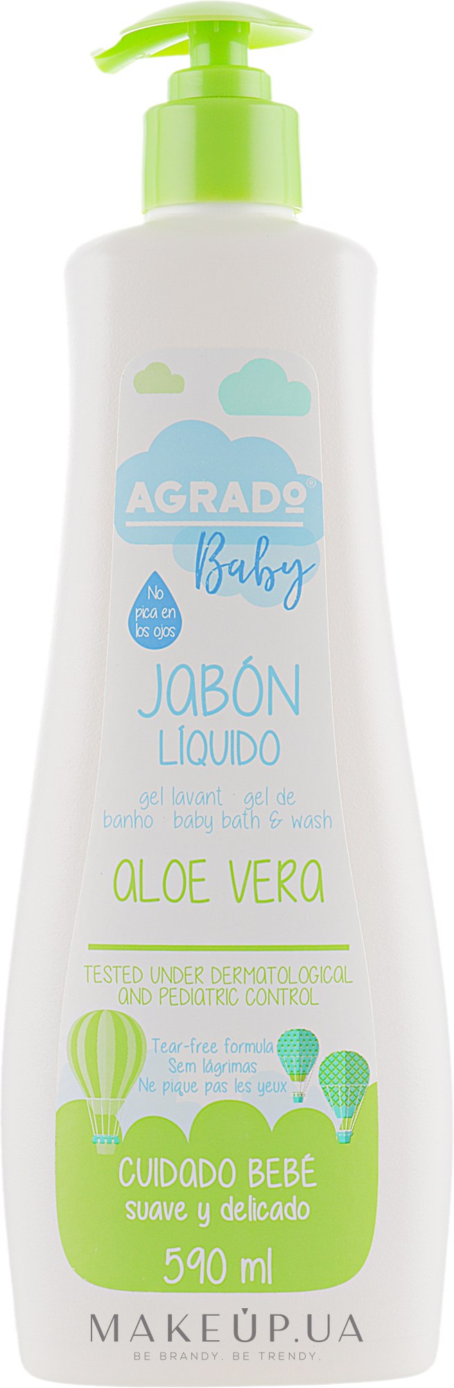 Рідке мило дитяче - Agrado Aloe Vera Baby Liquid Soap — фото 590ml