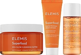 Набор - Elemis Superfood Skincare The Glow-Getters Triology (f/oil/90g + f/cr/20ml + f/toner/50ml) — фото N2
