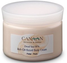 Парфумерія, косметика Крем для тіла на масляній основі - Canaan Minerals & Herbs Rich Oil Based Body Cream Mango-Peach