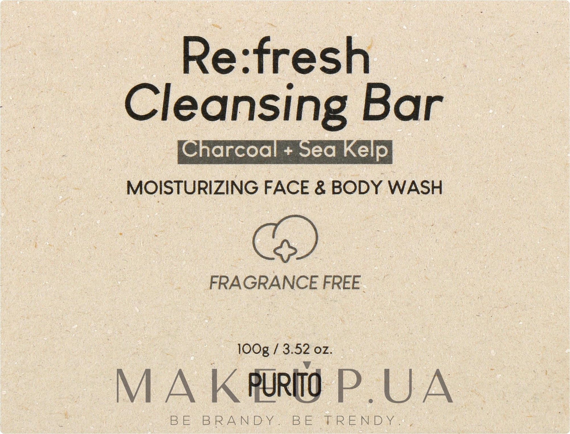 Мыло для лица и тела - Purito Re:fresh Cleansing Bar — фото 100g