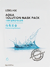 Парфумерія, косметика Маска для обличчя тканинна - Lebelage Aqua Solution Mask