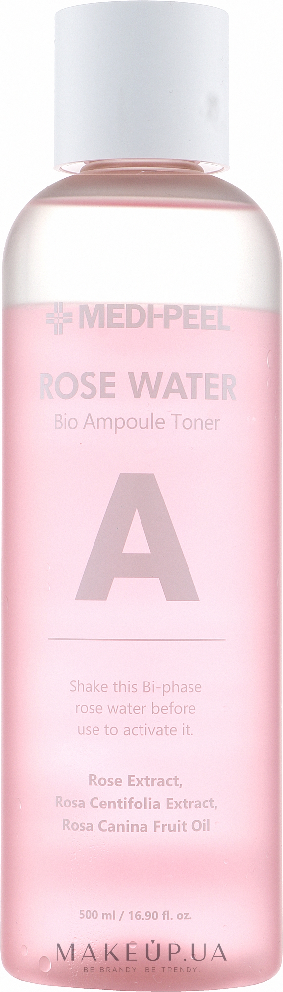 Ампульний тонер з екстрактом троянди - Medi-Peel Rose Water Bio Ampoule Toner — фото 500ml