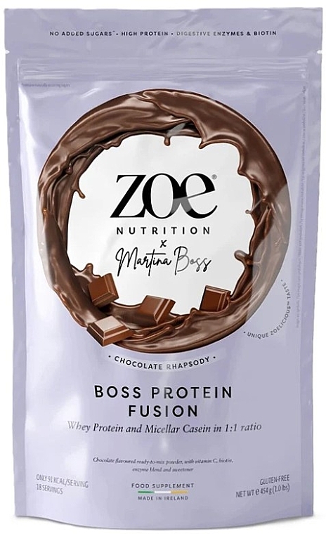 Сывороточный протеин без глютена, с шоколадным вкусом - Zoe Nutrition Boss Protein Fusion Chocolate Rhapsody — фото N1