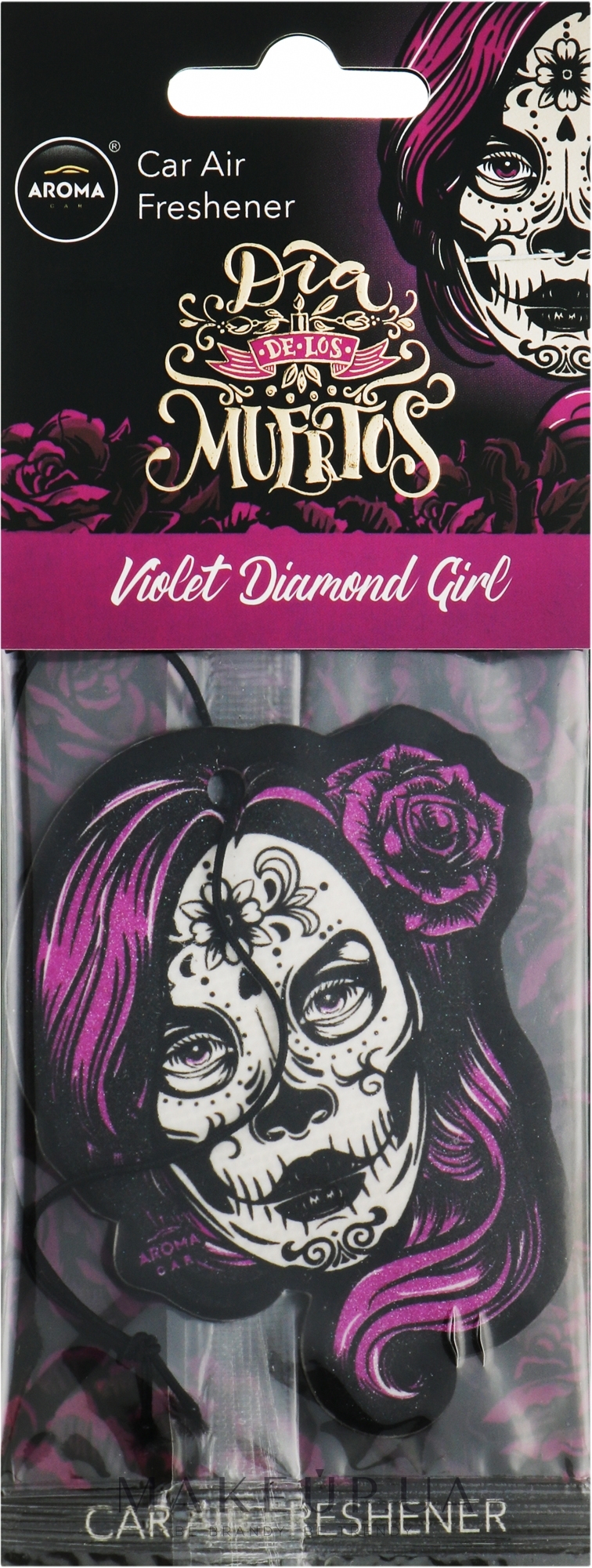 Автомобільний ароматизатор - Aroma Car Dia De Los Muertos Violet Diamond Girl — фото 5g