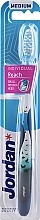 Парфумерія, косметика Зубна щітка середня, темно-синя з птахами - Jordan Individual Medium Reach Toothbrush