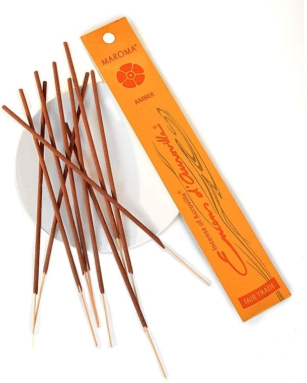 Ароматичні палички "Бурштин" - Maroma Encens d'Auroville Stick Incense Amber — фото N2