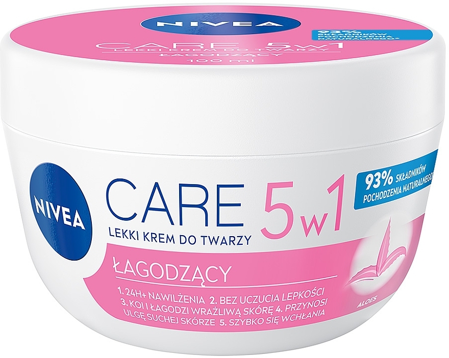 Смягчающий крем для лица - NIVEA CARE 5in1