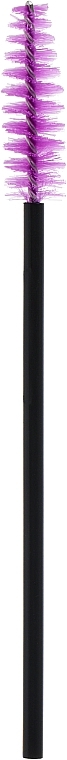 Набор щеточек для бровей и ресниц CS25V, черная ручка, фиолетовый, 10 шт. - Cosmo Shop — фото N2