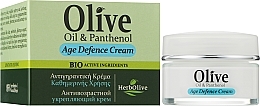 Крем для лица антивозрастной, укрепляющий, с пантенолом - Madis HerbOlive Face Age Defence Cream — фото N2