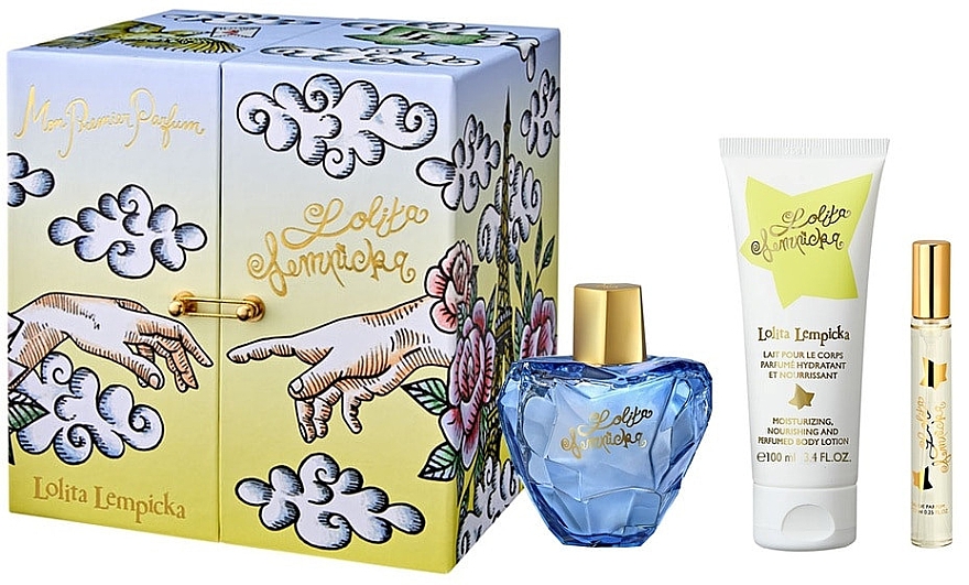 Lolita Lempicka Mon Premier Parfum - Набір (edp/100ml + b/lot/100ml + edp/7.5ml) — фото N1