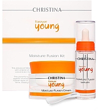 Духи, Парфюмерия, косметика Набор для интенсивного увлажнения кожи - Christina Forever Young Moisture Fusion Kit (ser/30ml + cr/50ml)