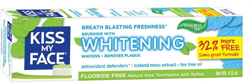 УЦЕНКА Отбеливающая зубная паста - Kiss My Face Whitening Toothpaste * — фото N1