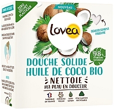 Твердый гель для душа - Lovea Coconut Oil Solid Shower Gel — фото N1