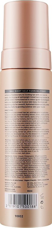 Мус-автозасмага для тіла - Bali Body Self Tanning Mousse — фото N2