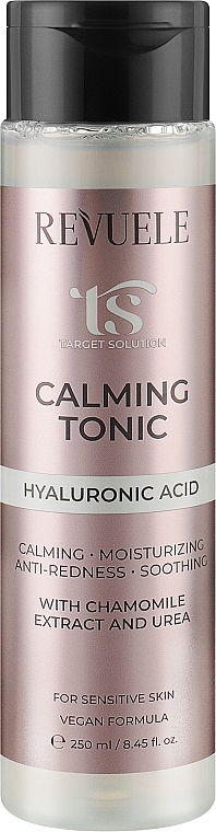 Заспокійливий тонік із гіалуроновою кислотою - Revuele Target Solution Calming Tonic — фото N1