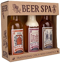 Парфумерія, косметика Набір - Bohemia Gifts Beer Spa II Bath Care Gift Set (sh/gel/200ml + shampoo/200ml + bath/foam/200ml)