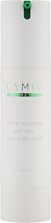 Флюїд зволожувальний для обличчя, шиї й декольте - Lamic Cosmetici Fluido Idratante Per Viso