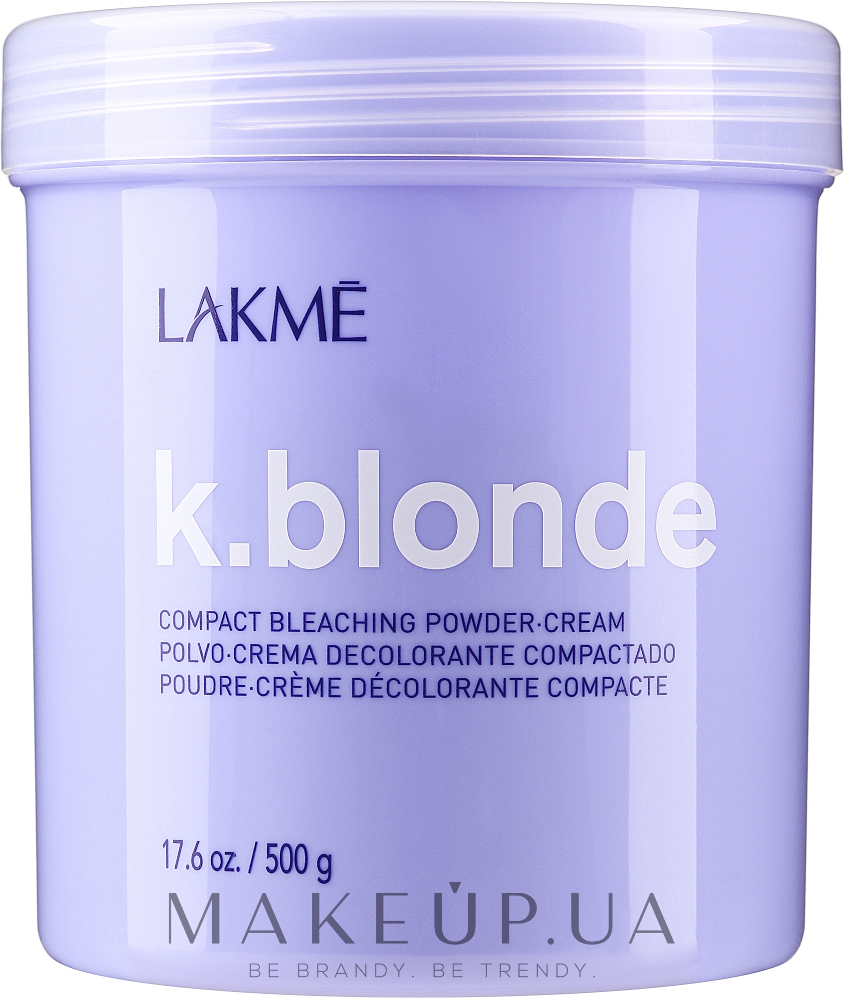 Компактна знебарвлювальна крем-пудра - Lakme K.Blonde Compact Bleaching Powder Cream — фото 500g