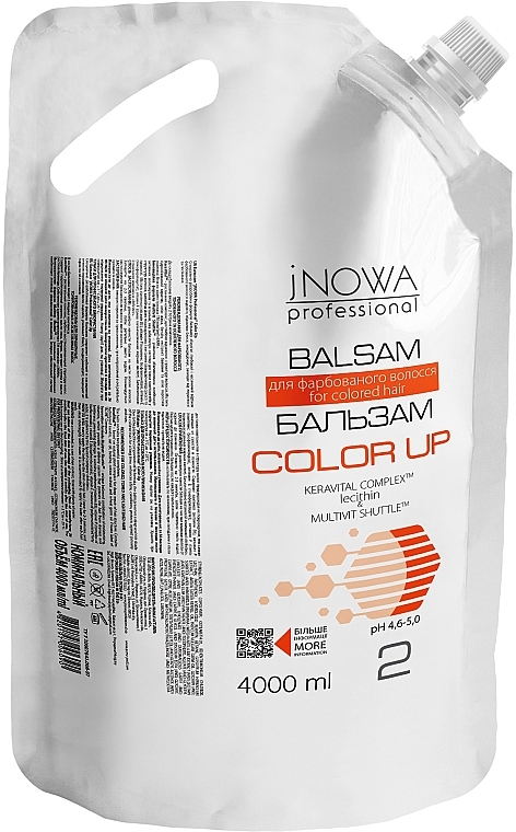 Бальзам для фарбованого волосся - JNOWA Professional 2 Color Up Hair Balm (дой-пак) — фото N2