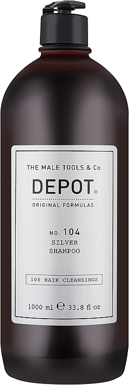 Шампунь для сивого та світлого волосся - Depot Hair Cleansings 104 Silver Shampoo
