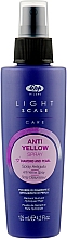Термозахисний спрей проти жовтизни волосся з фіолетовими пігментами - Lisap Light Scale Anti Yellow Spray — фото N1