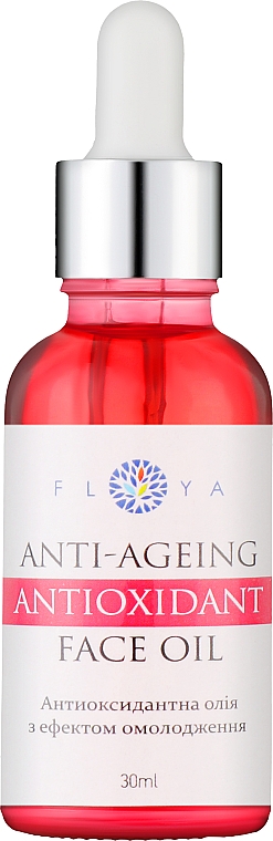 Антиоксидантна олія з ефектом омолодження для обличчя - Floya Anti-Ageing Antioxidant Face Oil — фото N1