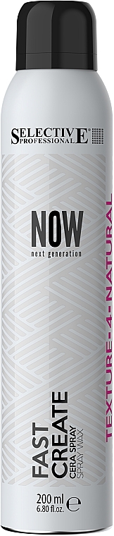 Спрей-віск для волосся - Selective Professional Now Next Generation Fast Create Spray Wax — фото N1