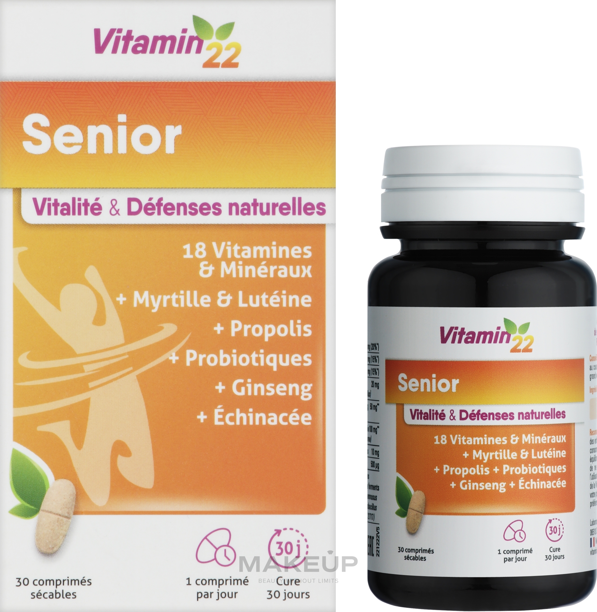 Жувальні таблетки для зрілого та похилого віку - Vitamin’22 Senior — фото 30шт