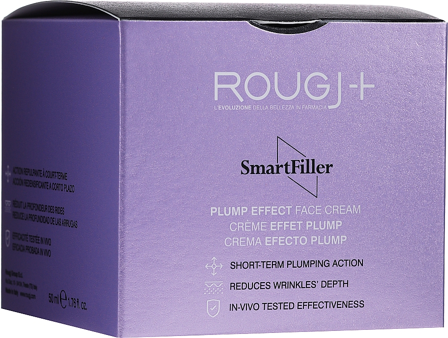 Крем для обличчя з ліфтінговим ефектом - Rougj+ Smart Filler Crema Effetto Plump — фото N1