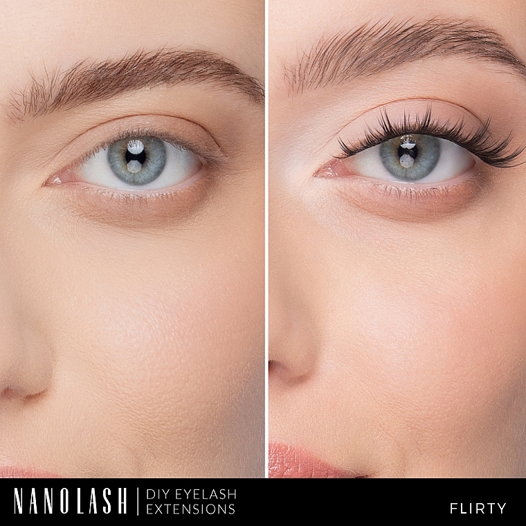 Накладные ресницы - Nanolash Diy Eyelash Extensions Flirty — фото N3