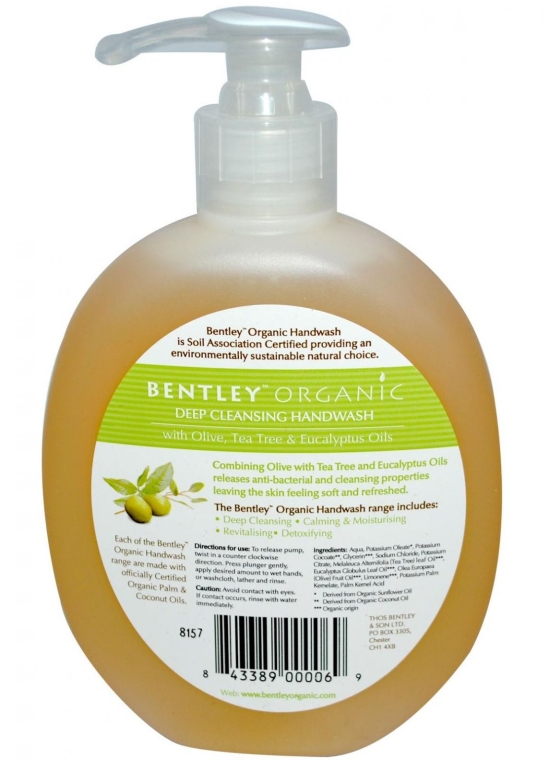 Жидкое мыло для рук "Глубокой очистки" - Bentley Organic Body Care Deep Cleansing Handwash — фото N2